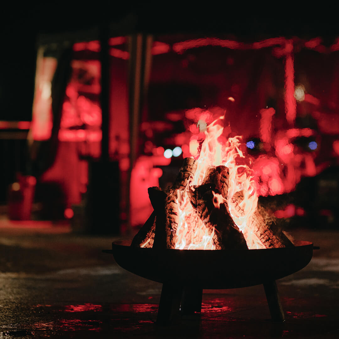 Weihnachtsfeiern auf der Terrasse vom Weinberghotel Edelacker